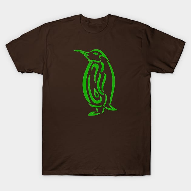 Penguin Tribal Design T-Shirt by Alaina Williams